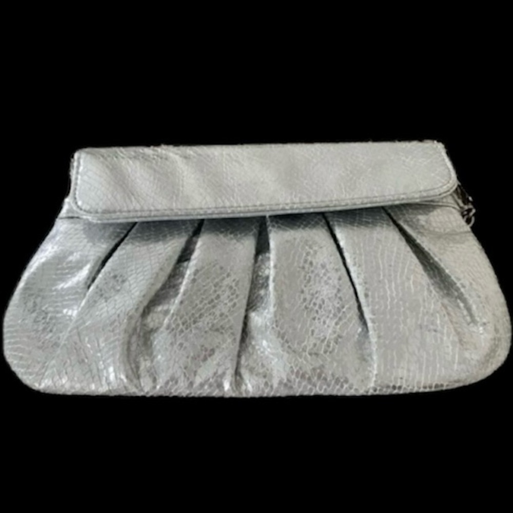 URBAN Outfitters Silver Expressions Clutch